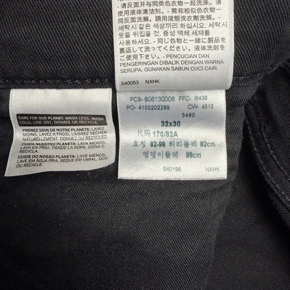 Levi's‎ Pants Mens 32 Black 513 Slim Straight Denim Jeans 06990-110
